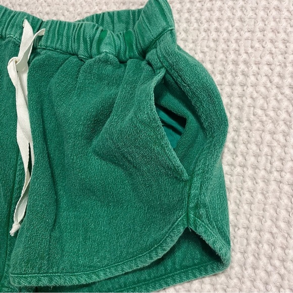 Free People Kelky Green Terry Knit Shorts Size S - Picture 3 of 8